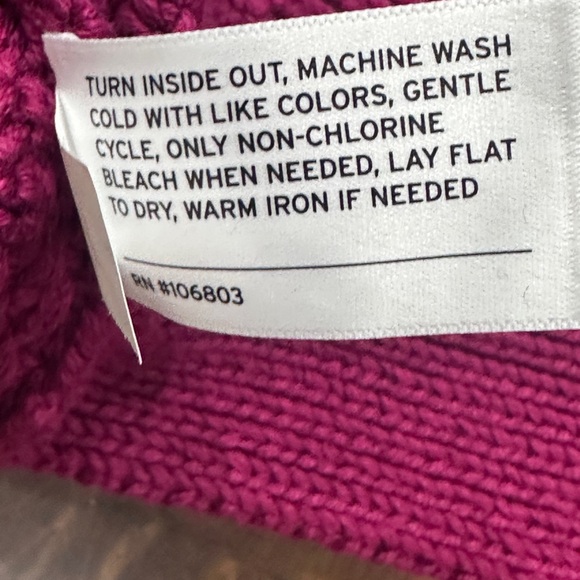 Duluth Trading Co Women’s Heritage Cowl Neck Tunic Sweater XL Burgundy NWT - Picture 12 of 13